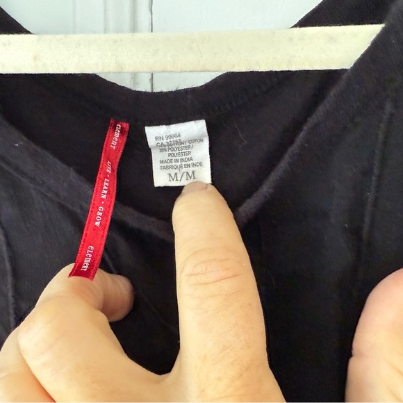 Anthropologie Element Sheer Black Sleeveless Top. Women’s Size Medium - Picture 8 of 8